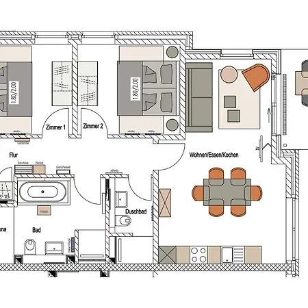 Peters 1 Апартаменты Грёмиц